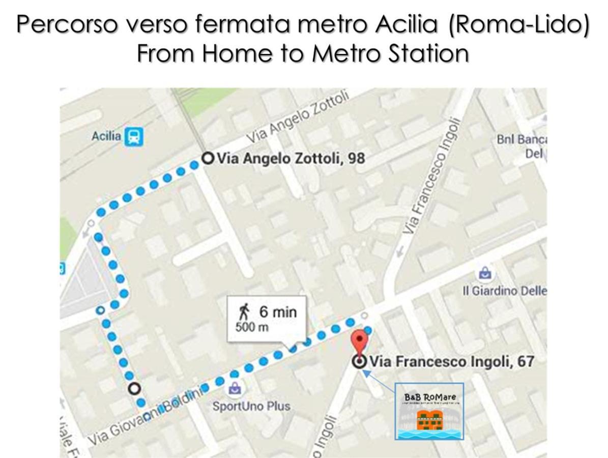 アチリアRomare, Tra Roma E Il Mareアパートメント エクステリア 写真